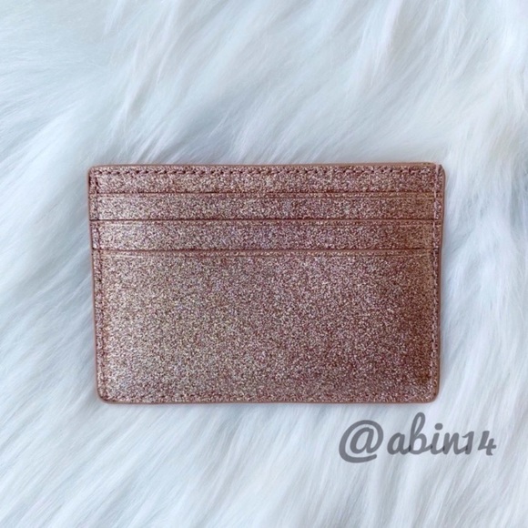 NWT Kate Spade Glitter Card Case with Gift Box - Picture 7 of 8